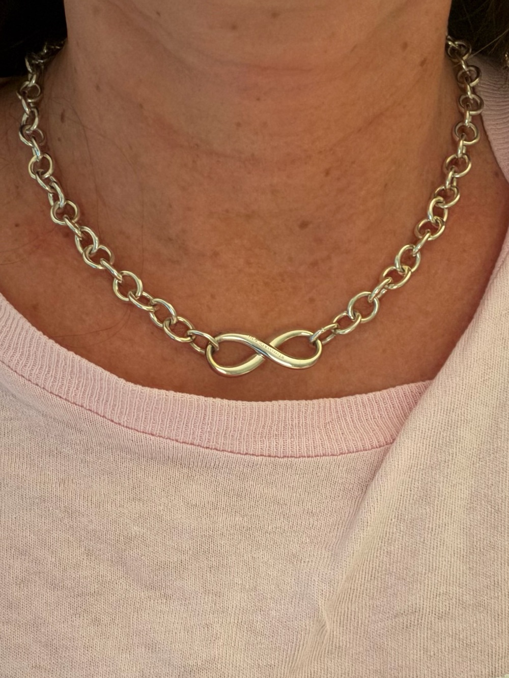 Tiffany & Co. Silver Infinity Link Necklace